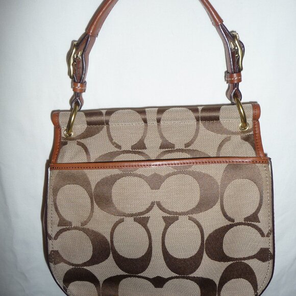 Authentic Coach Legacy Anniversary Brown Signature Crossbody Purse - Picture 2 of 6